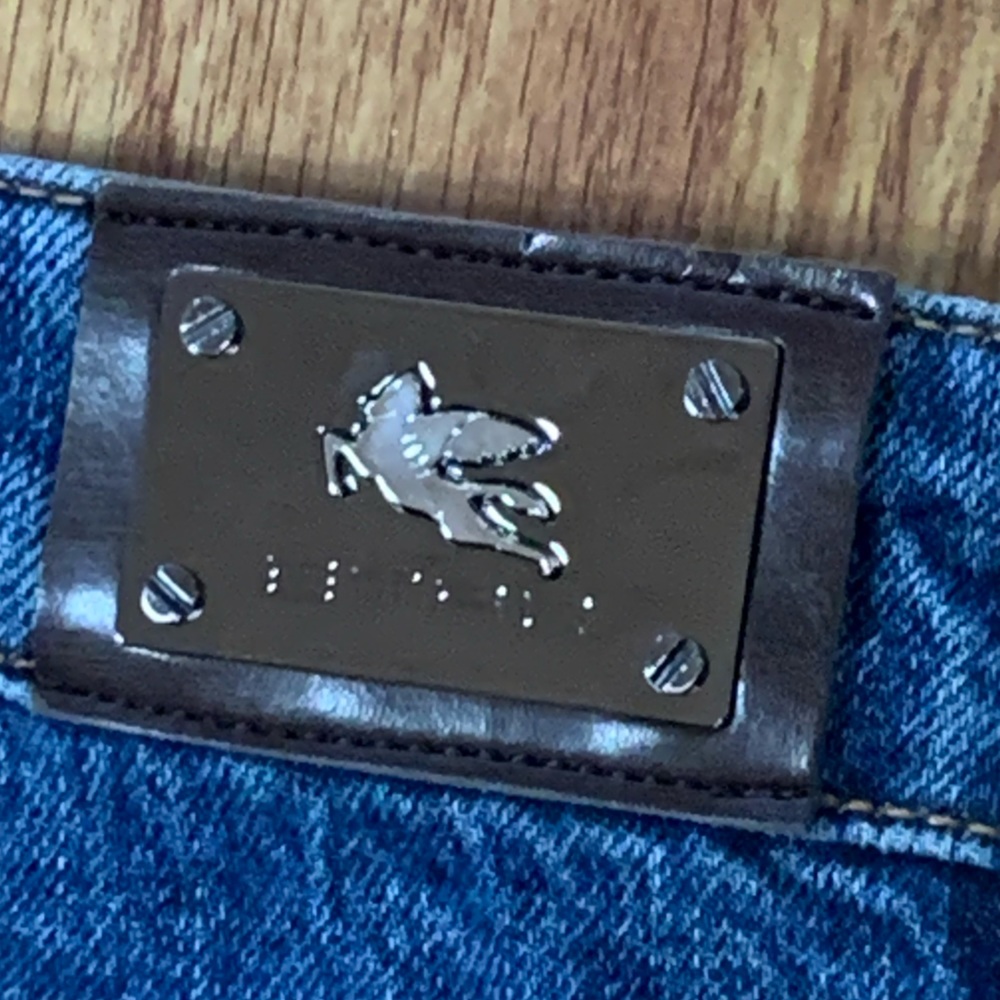 Amazing Vintage Etro Embroidered Boho Paisley Bootcut Flare Jeans - Picture 12 of 14